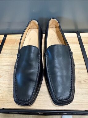 Tod’s Black Leather Driving Loafers Gommino Made in Italy Women’s 6B